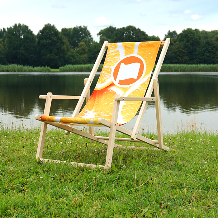 Strandstoel met leuning