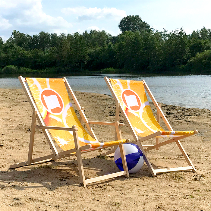 Strandstoel zonder leuning